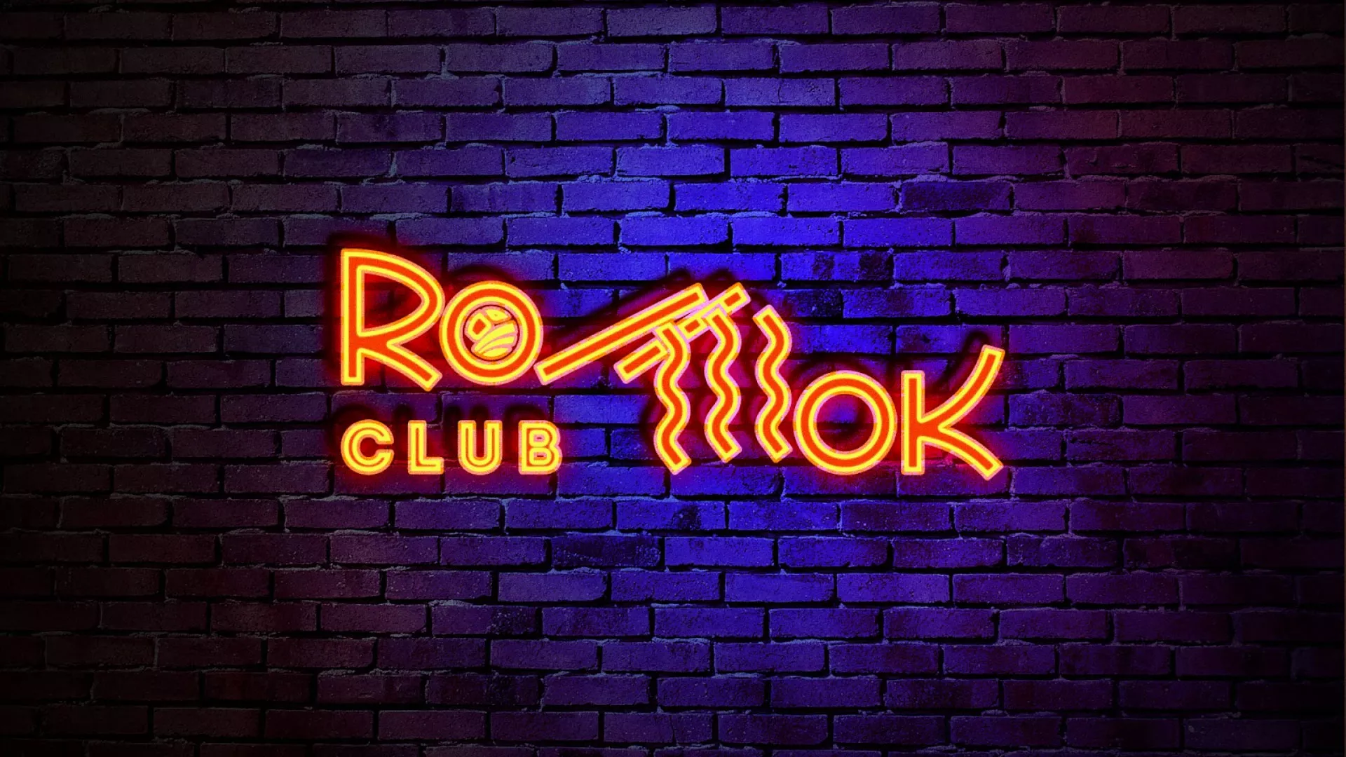 Разработка интерьерной вывески суши-бара «Roll Wok Club» в Казани